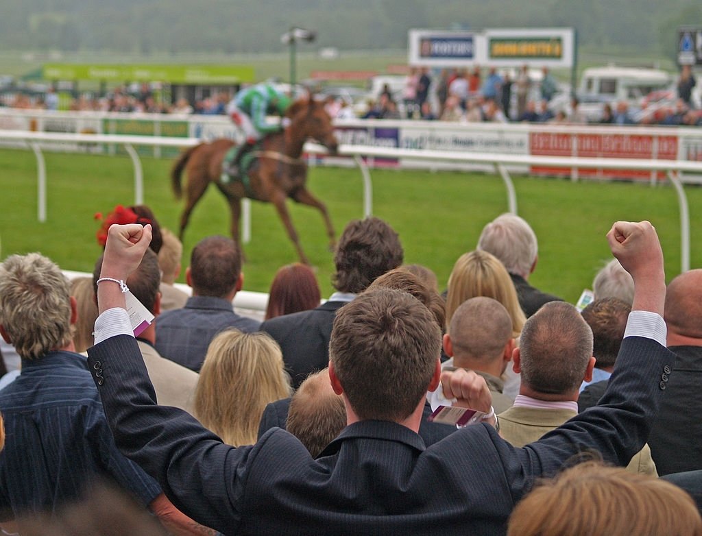Crowd In A Horse Race